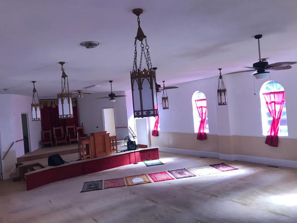 The building interior before renovation
